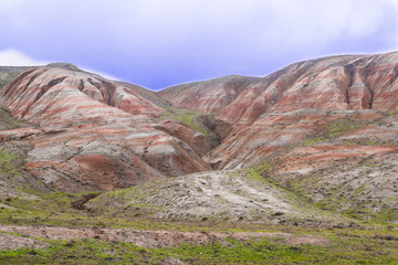 Obraz premium Colorful mountain Khizi (Khizi located in Azerbaijan)