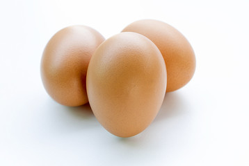 eggs isolated on white background