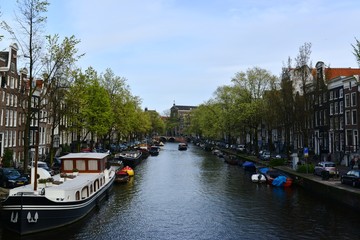Fototapeta premium 運河の町アムステルダム