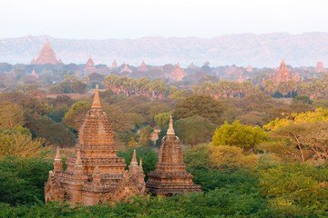 Pagodas in the Bagan plain