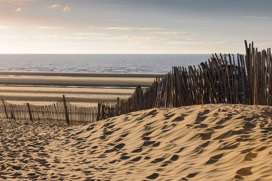 Sand dunes and fences