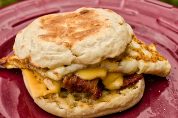 bacon egg and cheese sandwich