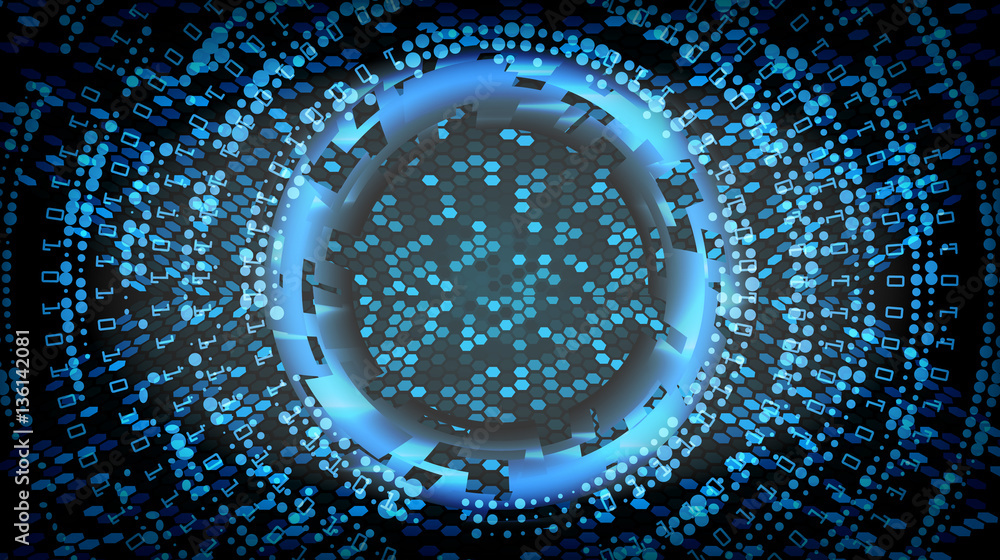 Poster future technology cyber concept background. abstract security cyberspace. electronic data connect. g