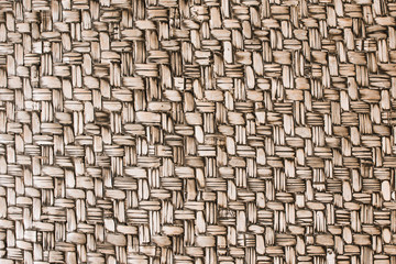 Aged handmade bamboo weave texture background.