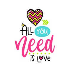 Vector hand drawn lettering poster