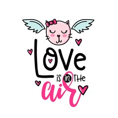 Vector hand drawn lettering poster