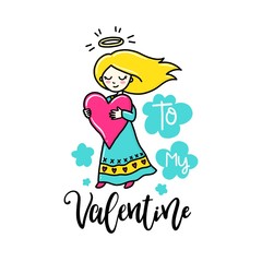 Obraz premium Vector hand drawn lettering poster