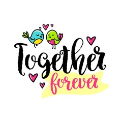 Vector hand drawn lettering poster