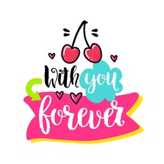 Vector hand drawn lettering poster