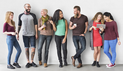 Obraz premium Diverse Group of People Community Togetherness Concept