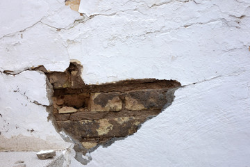 crack on a wall