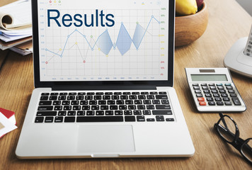 Technology Device Calculating Result Concept