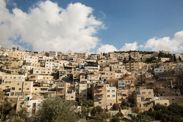 Silwan Village in Jerusalem.