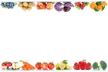 Obst und Gemüse Früchte Textfreiraum Copyspace Apfel Orange To