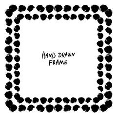 Black and white abstract frame