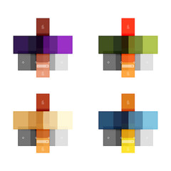 Vector blank stripes and lines infographics templates