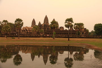 Fototapeta na wymiar Angkor Wat at Sunset, Cambodia
