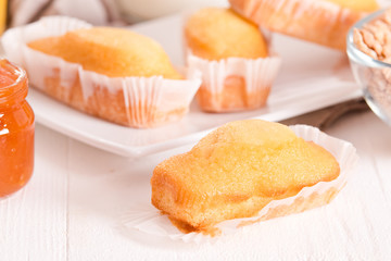 Breakfast with plumcake.