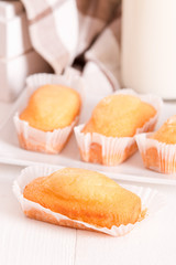 Breakfast with plumcake.