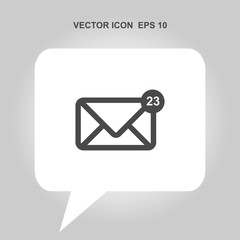 envelope mail vector icon