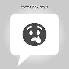 cry vector icon