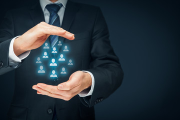 Customer care and manage human resources