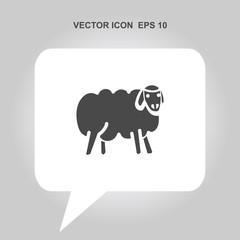 sheep vector icon