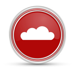 Roter Button - Wolke - Cloud
