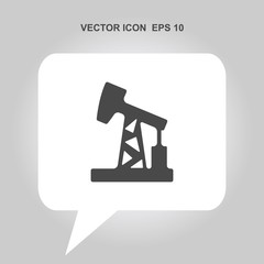 oil rig vector icon