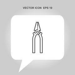 pliers vector icon