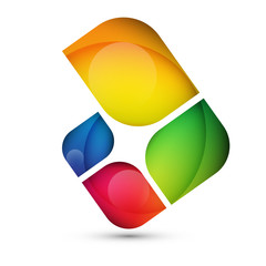 abstrakcyjne logo wektor © Rzoog