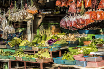 Food market on Koh Phangan, Thailand