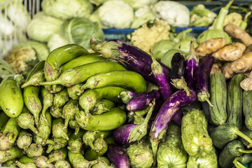 Food market on Koh Phangan, Thailand