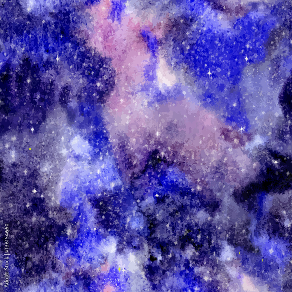 Wall mural seamless universe pattern