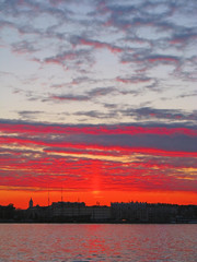 Fototapeta premium The Peter and Paul Fortress, St.Petersburg, sunset