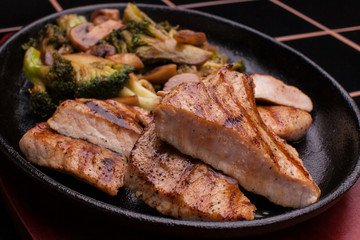 Grilled Meat with vegetables