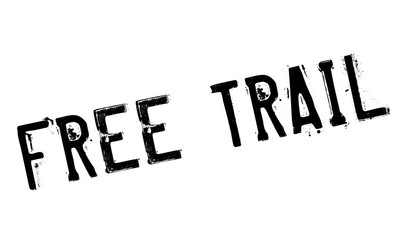 Free Trail rubber stamp. Grunge design with dust scratches. Effects can be easily removed for a clean, crisp look. Color is easily changed.