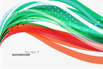 Colorful flowing wave abstract background