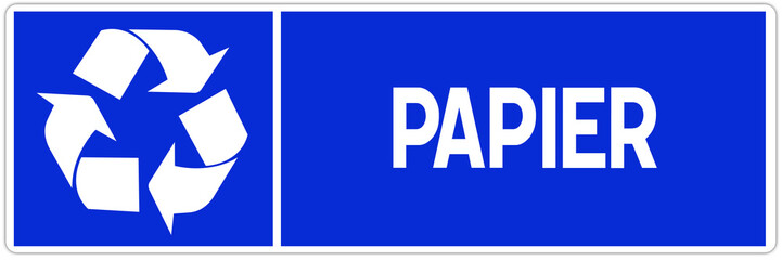 Panneaux : tri sélectif - papier
