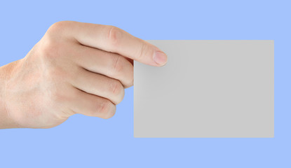 Hand and  label