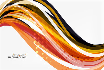 Colorful stripes on light background