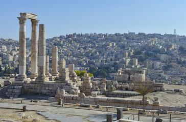 Obraz premium Ciudadela de Amman, Jordania