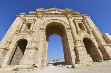 Fototapeta na wymiar Ruinas de Jerash, antigua ciudad romana, Jordania