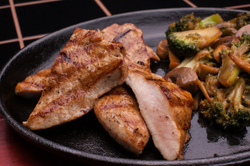 Grilled Meat with vegetables
