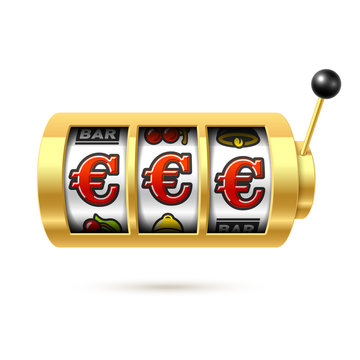 Slot machine with euro jackpot