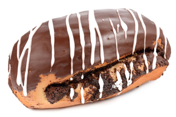 Pastries on a white background