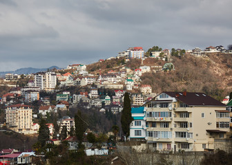 Overlooking one of the areas of the city of Sochi - 136158821