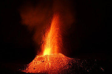 Eruption du Piton de la Fournaise.