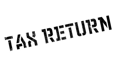 Tax Return rubber stamp. Grunge design with dust scratches. Effects can be easily removed for a clean, crisp look. Color is easily changed.