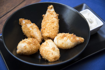 Tempura little squids